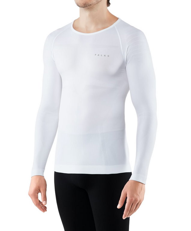 Falke Funktionsunterwäsche Langarmshirt Warm (wärmes Material, perfekte Feuchtigkeits) weiss Herren