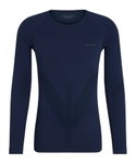 Falke Funktionsunterwäsche Langarmshirt Warm (wärmes Material, perfekte Feuchtigkeits) spaceblau Herren
