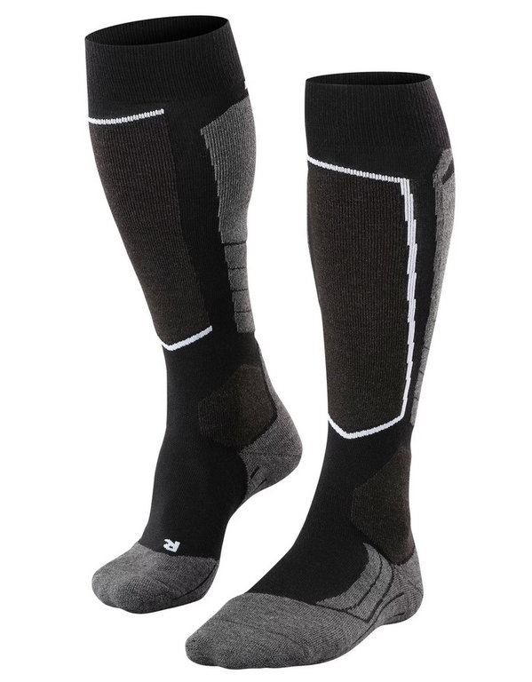 Falke Ski Sock SK2 Intermediate Wool (medium cushioning) black/grey Men's - 1 pair