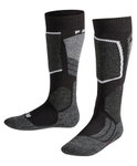 Falke Skisocke SK2 Intermediate Skiing Kniestrümpfe schwarz/grau/weiss Kinder - 1 Paar