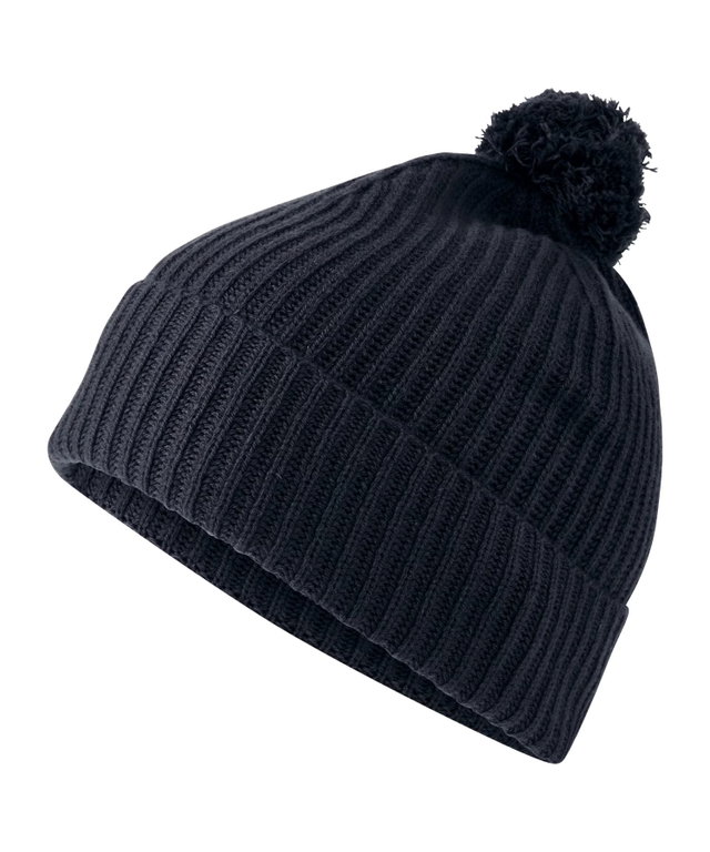 Falke Knitted Beanie (Pom Pom) Pure - Cashmere, Pom Pom - navy blue - 1 piece