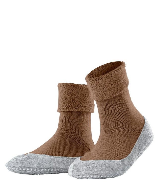 Falke Hausschuhe Cosyshoe (weiche Merinowolle) goldbraun Damen