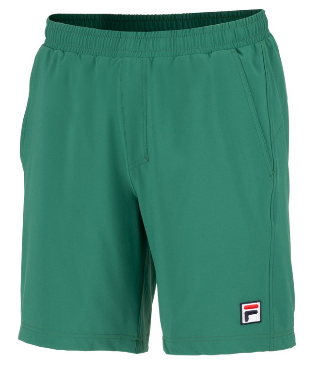 Fila Tennishose Short Santana (4-Wege-Stretch, atmungsaktiv) kurz grün Herren