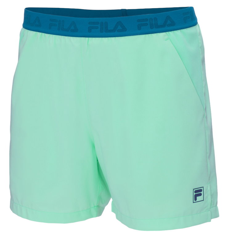 Fila Tennishose Short Jarno (4-Wege-Stretch) kurz grün Herren