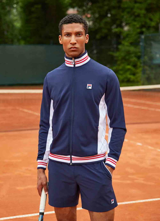 Fila Tennisjacke Björn navyblau/weiss Herren