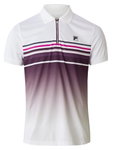 Fila Tennis-Polo Diego (rec. Polyester) weiss/violett Herren