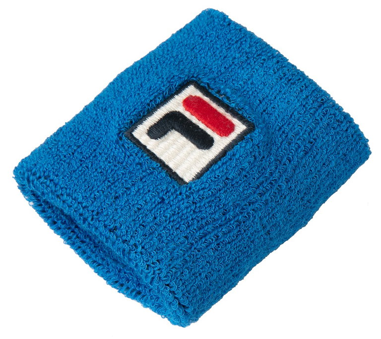 Fila Schweissband Osten Handgelenk (80% Baumwolle) royalblau - 2 Stück
