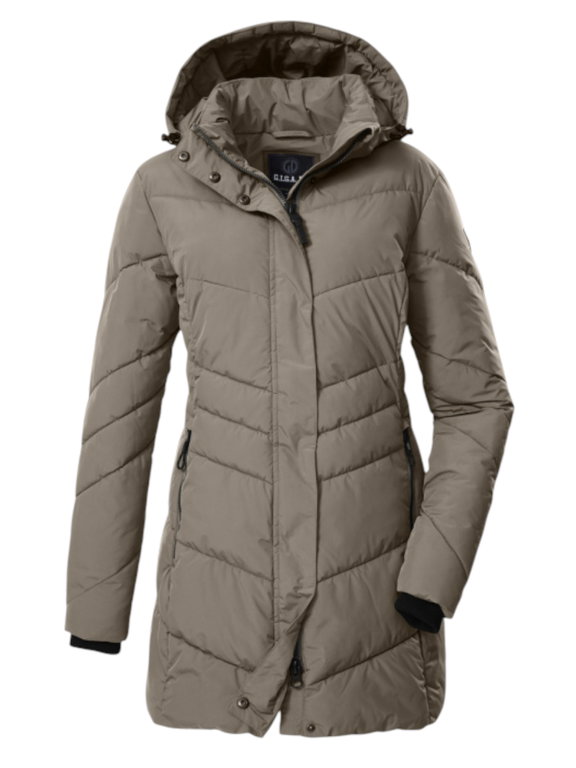 G.I.G.A. DX Winter-Steppparka GW 60 mit Kapuze (wasserabweisend, schmal geschnitten) sandbraun Damen