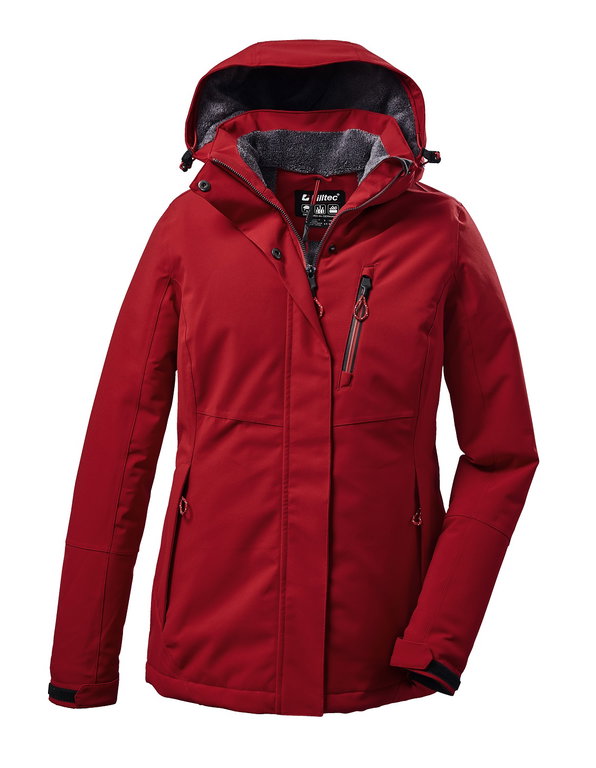 Killtec Winterjacke KOW 140 mit Kapuze (wasser- und winddicht) rot Damen
