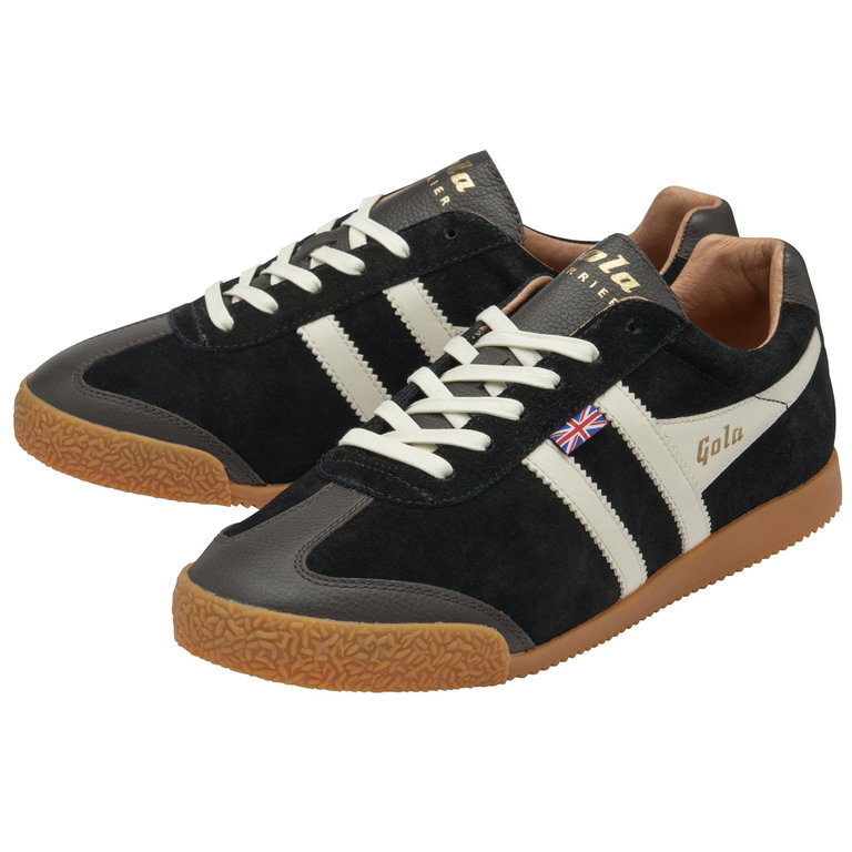 Gola Sneaker Harrier Oxford - Made in England - schwarz/braun/weiss Herren