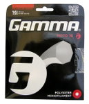 Gamma Tennissaite Moto (Haltbarkeit+Spin) schwarz 12m Set