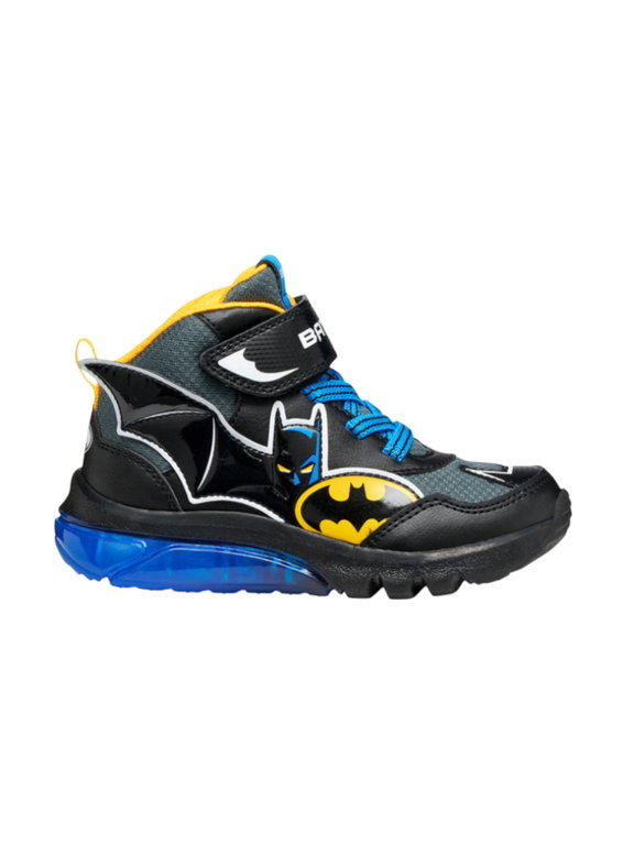 Geox Sneaker Ciberdron Batman - schwarz/blau/gelb Kleinkinder Jungen