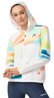 Head Kapuzenjacke Blur (elastischer Bund) weiss/bunt Damen