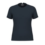 Head Tennis-Shirt Play Tech Uni (Mesh-Einsätze) navyblau Damen