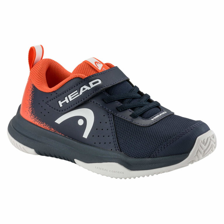 Head Tennisschuhe Sprint Velcro 4.0 (Klettverschluss, Allcourt) dunkelblau/rot Kleinkinder
