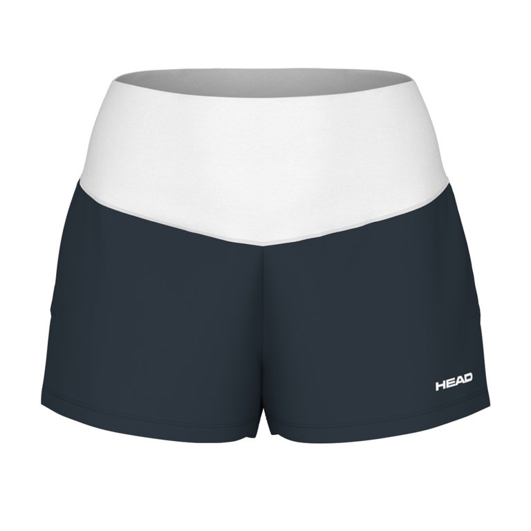 Head Tennishose Dynamic Short (mit Innenhose, 4-Wege-Stretch) kurz navyblau Damen