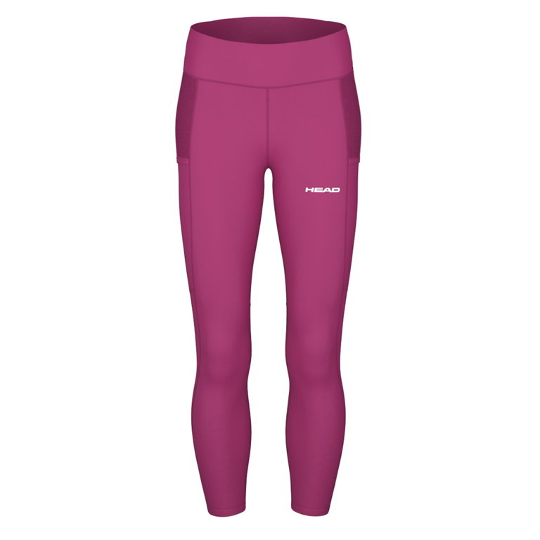 Head Tennishose Tech Tight (hoher Bund, elastisches Material) lang pink Damen
