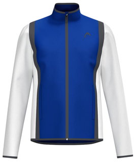 Head Tennisjacke Club 25 (100% Polyester) 2025 royalblau/weiss Jungen