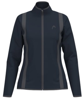 Head Tennisjacke Club 25 Full Zip (Moisture Transfer Microfiber Technologie) 2025 navyblau Damen