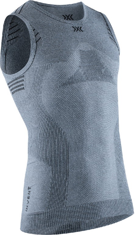 X-Bionic Tank-Singlet Invent Light 4.0 ärmellos Unterwäsche grau Herren