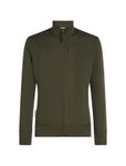 Icebreaker Wander-/Freizeitjacke Merino 260 Quantum IV Zip (Merinowolle) lodengrün Herren