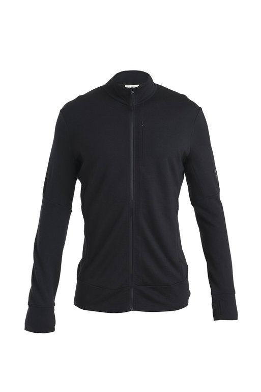 Icebreaker Wander-/Freizeitjacke Merino 260 Quantum IV Zip (Merinowolle) schwarz Herren