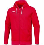 JAKO Freizeit-Kapuzenjacke Base (70% Baumwolle) rot Kinder