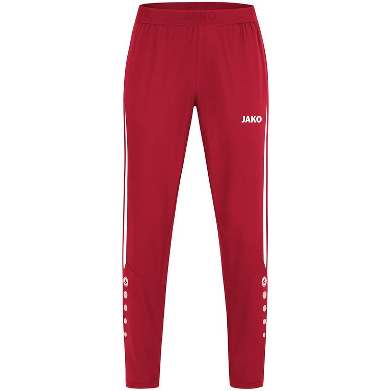 JAKO Sport-Freizeithose Power (Stretch-Micro-Twill) lang rot/weiss Damen
