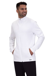 JAKO Freizeitjacke Pro Casual (elastisches Material, Seitentaschen) weiss Herren