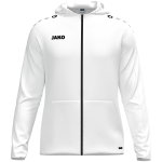 JAKO Kapuzenjacke One (Innenseite aus Micro-Fleece,) weiss Damen