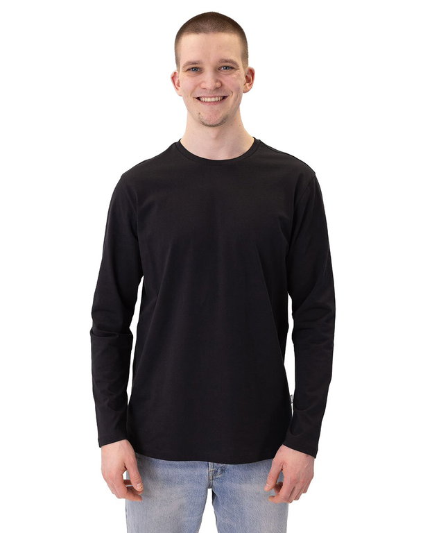 JAKO Langarmshirt Organic (Freizeit, Bio-Baumwolle) schwarz Herren