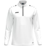 JAKO Langarmshirt Ziptop One (100% rec. Polyester, Innenseite aus Micro-Fleece) weiss Herren