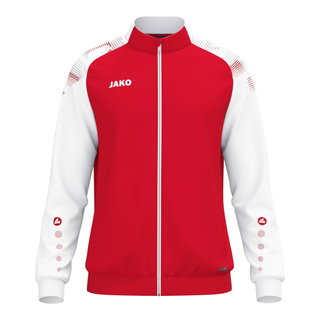 JAKO Trainingsjacke (Polyester) Sonic (100% rec. Polyester, moderner Look) rot/weiss Herren