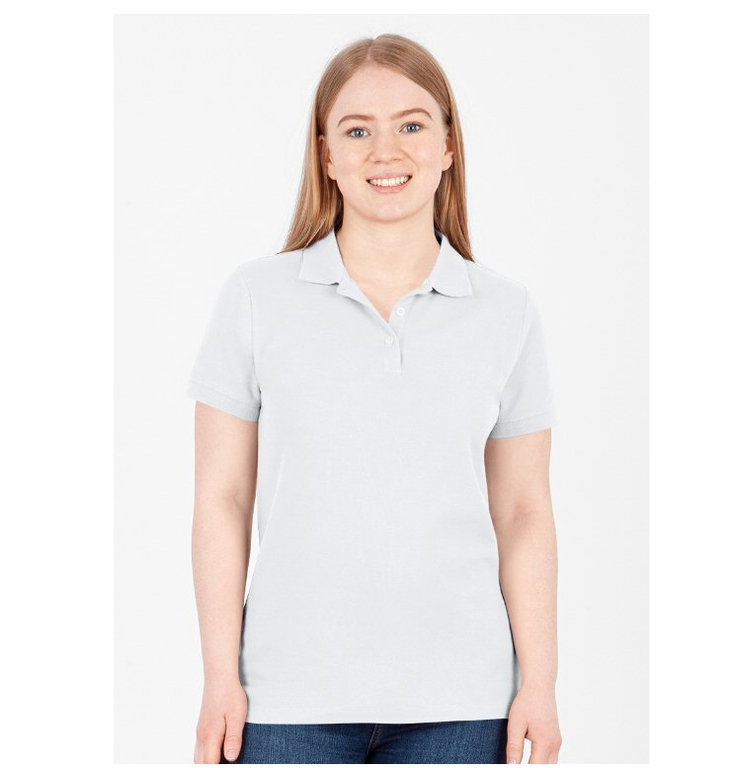 JAKO Freizeit-Polo Organic Pique (Bio-Baumwolle, 200g/m2) weiss Damen