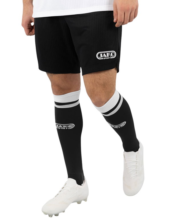 JAKO Sporthose Retro (angenehmes Tragegefühl) kurz schwarz Herren