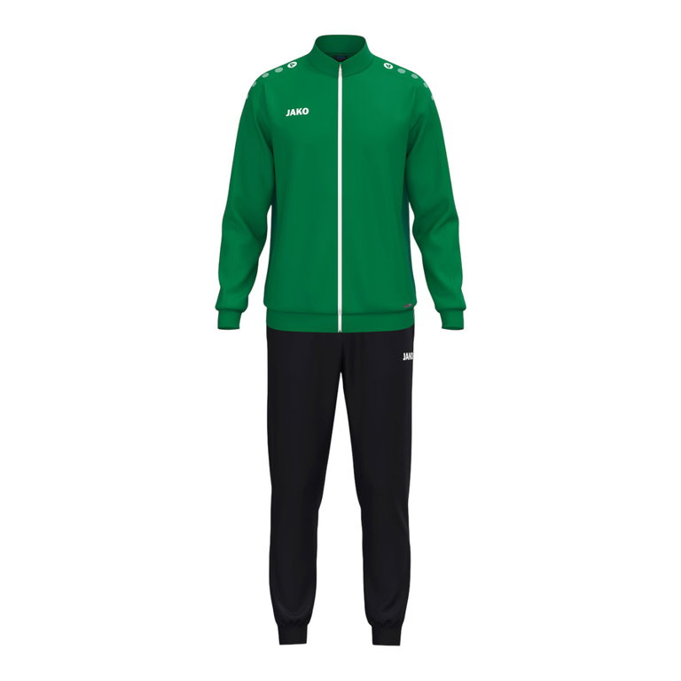 JAKO Trainingsanzug (Polyesteranzug) One - 100% rec. Polyester - grün/schwarz Herren