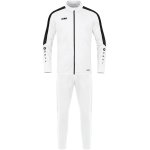 JAKO Trainingsanzug Polyester Power (Jacke und Hose) weiss/schwarz Herren