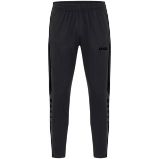 JAKO Training Pants (Polyester Pants) Power (elastic, side pockets with zipper) long black Kids