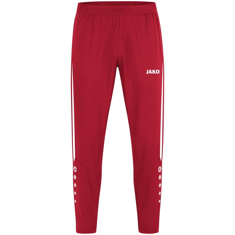 JAKO Sport-Freizeithose Power (Stretch-Micro-Twill) lang rot/weiss Kinder