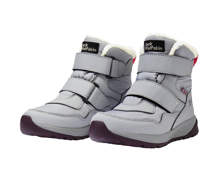 Jack Wolfskin Winterschuhe Polar Bear-G Texapore Mid VC (wasserdicht, atmungsaktiv) grau Kleinkinder Mädchen