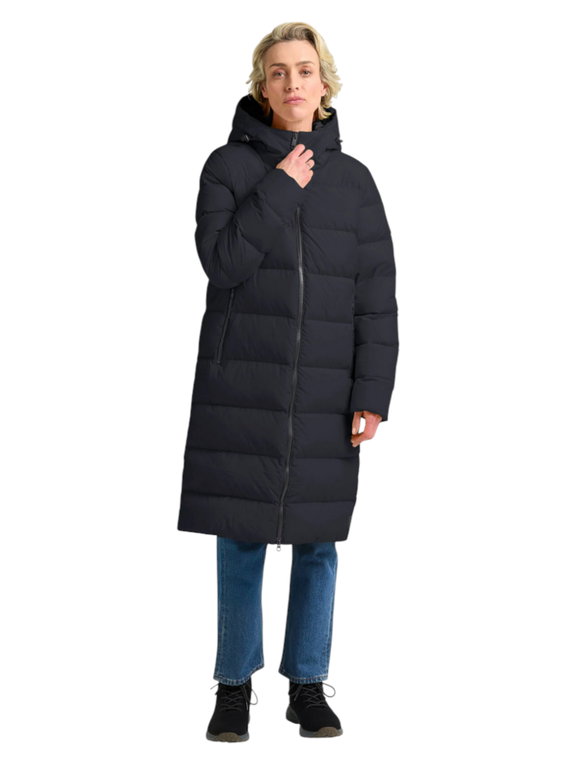 Jack Wolfskin Winter-Daunenmantel Frozen Palace Coat 2025 (winddicht, wasserabweisend) navyblau Damen