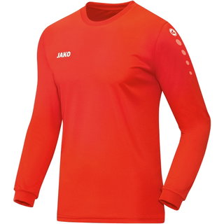 JAKO Sport-Langarmshirt Trikot Team (100% Polyester) orange Herren