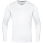 JAKO Sport-Langarmshirt Run 2.0 (100% Polyester, atmungsaktiv) weiss Herren