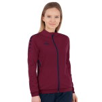JAKO Trainingsjacke (Polyester) Challenge - Seitentaschen, moderner Look - weinrot Damen