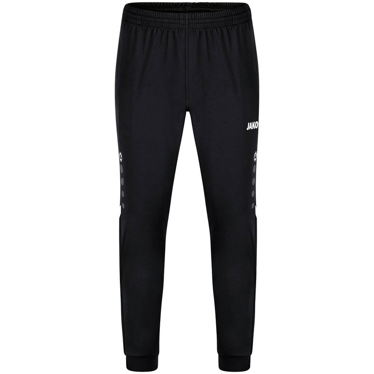JAKO Trainingshose (Polyesterhose) Challenge (100% Polyester) lang schwarz/weiss Jungen