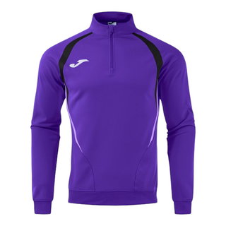 Joma Langarmshirt Championship 20 Sweatshirt (1/4 Zip, bequem, rec. Polyester) violett/schwarz Herren