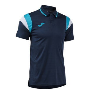 Joma Sport-Polo Terra (leicht, atmungsaktiv) dunkelblau/türkisblau Herren