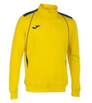 Joma Pullover Championship VII Sweatshirt (Half-Zip, Fleece-Futter) gelb/marineblau Herren