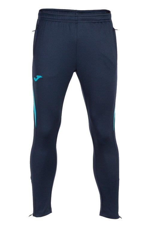 Joma Trainingshose Championship VII (100% Polyester) lang marineblau/türkis Herren