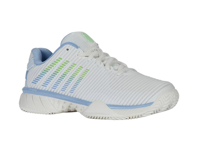 KSwiss Hypercourt Express 2 HB Tennis Shoes Clay/Sand Court 2025 White/Blue/Green Ladies